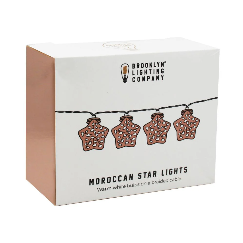 Rose Gold Star String Lights
