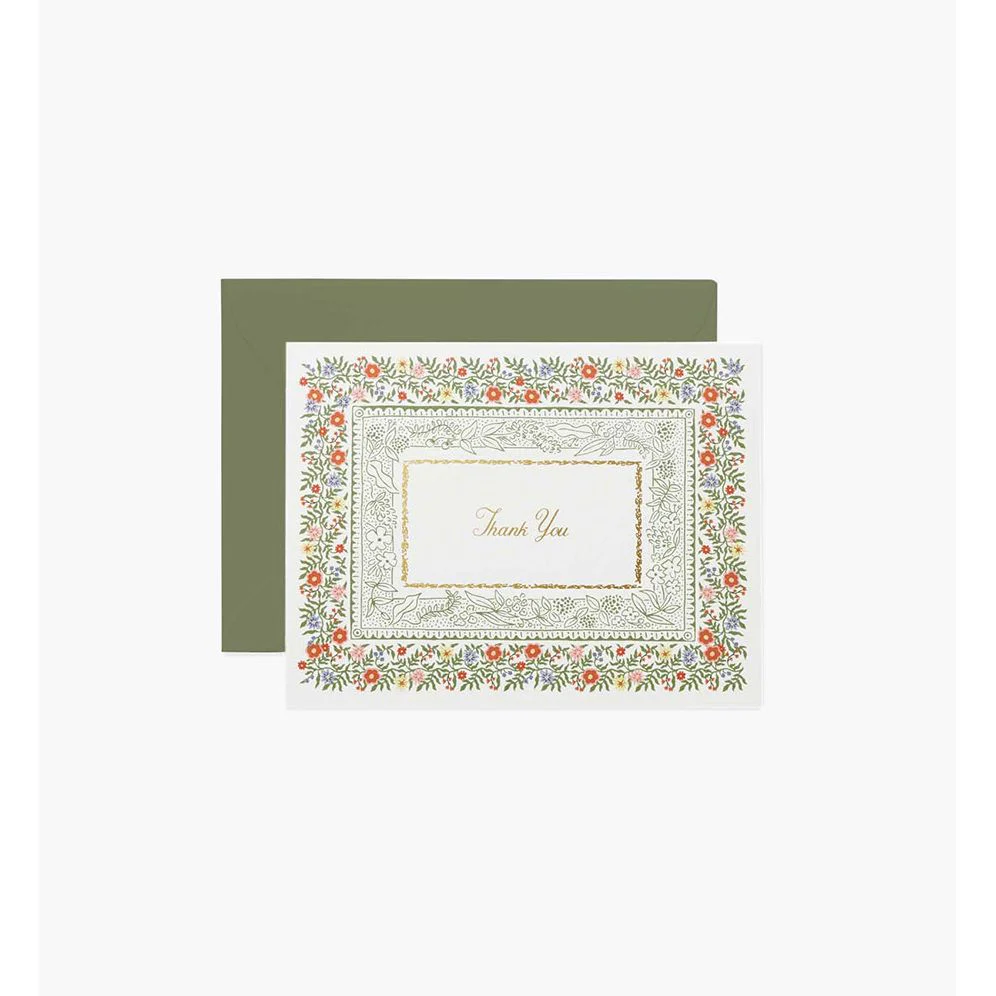Rosette Thank You Boxed Card Set