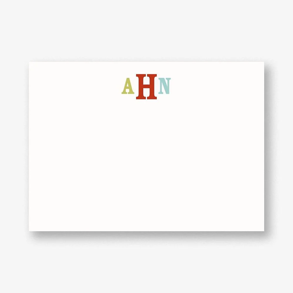 Rosewood Monogram A6 Stationery