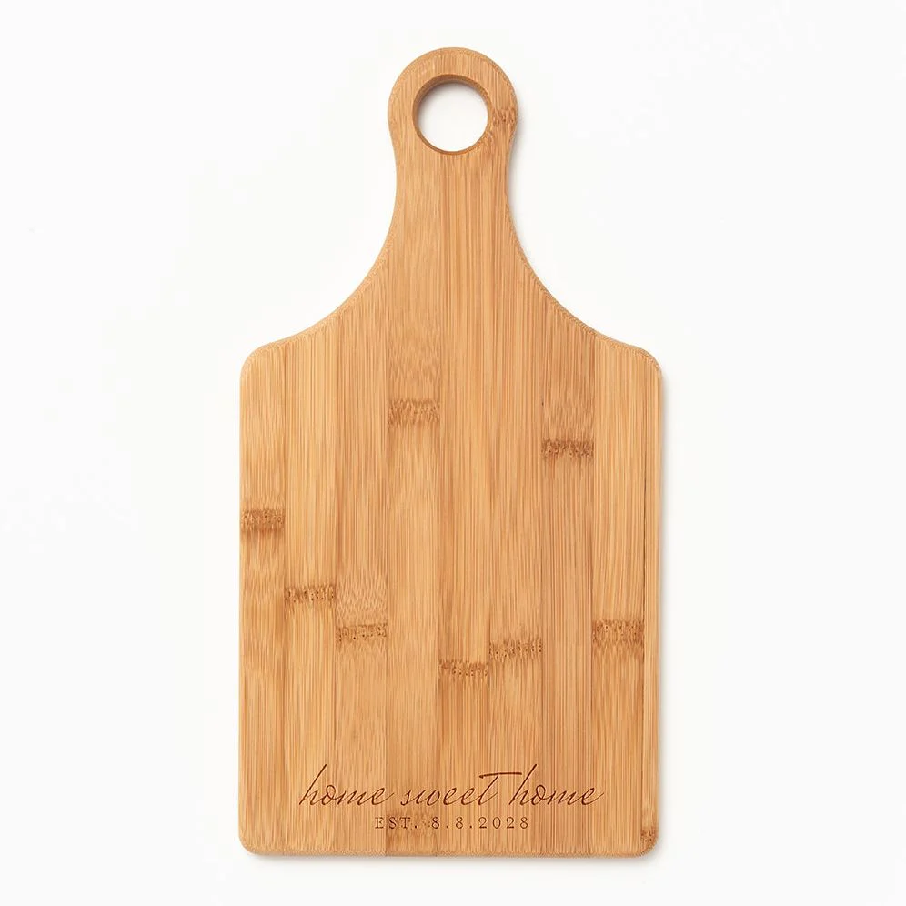 Rustic Home Sweet Home Paddle Cutting Board