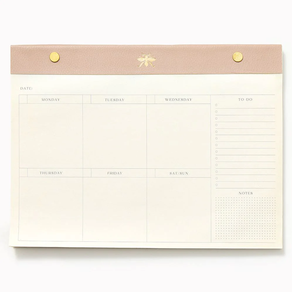 Sand Grid Paper Wasp Desk Pad