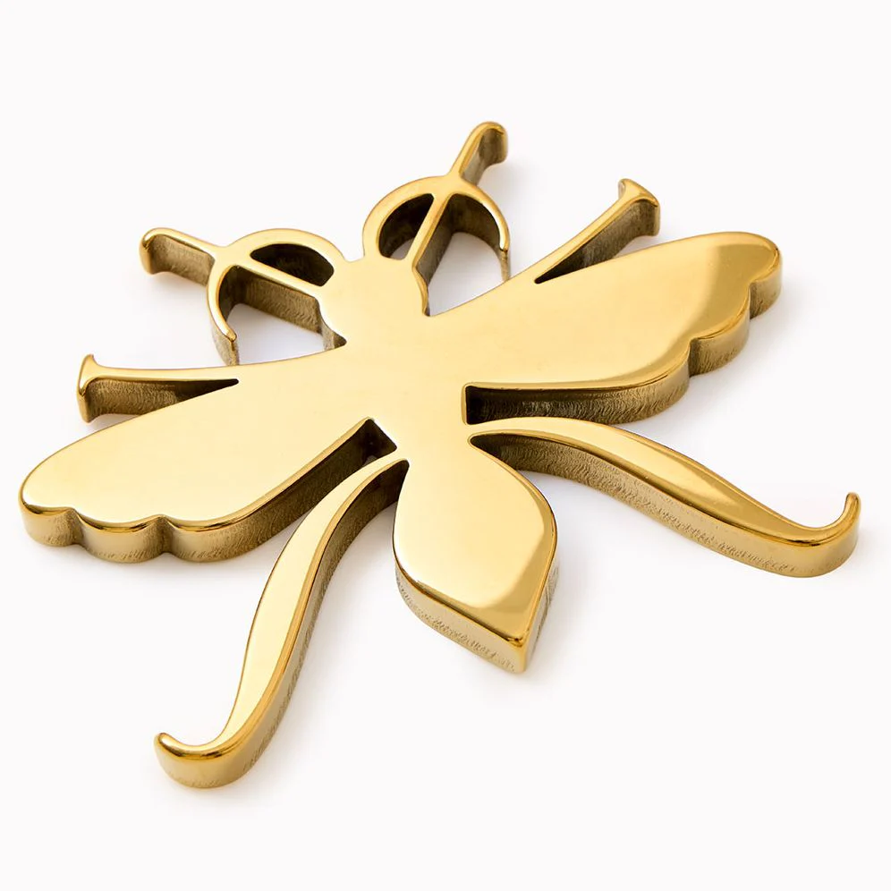 Sand Paper Wasp Gold Paperweight - Image 2