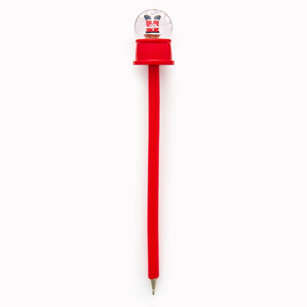 Santa Chimney Snow Globe Pen - Image 2