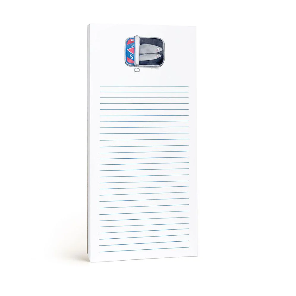 Sardines Notepad by E. Frances