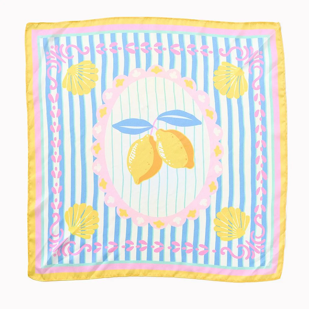Satin Lemon Scarf - Image 2