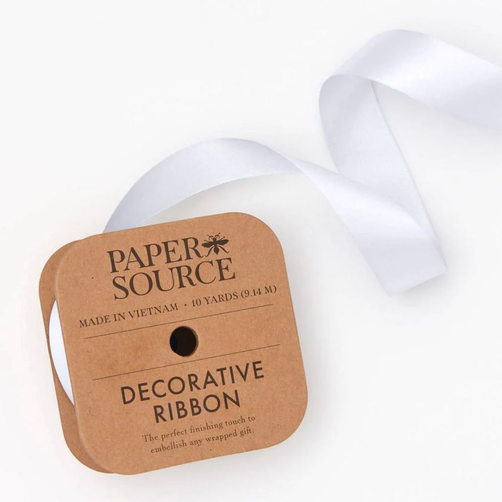 Satin White 1" 10YD