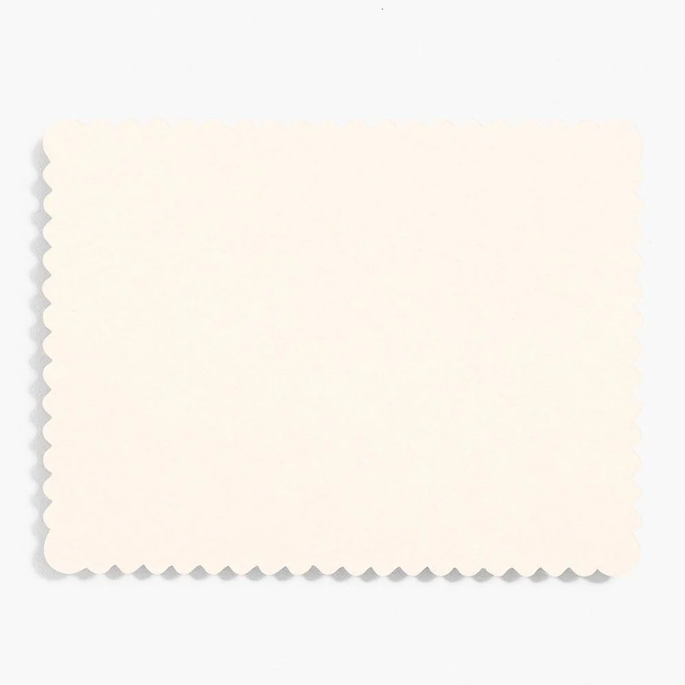 Scallop A2 Luxe Cream Cards