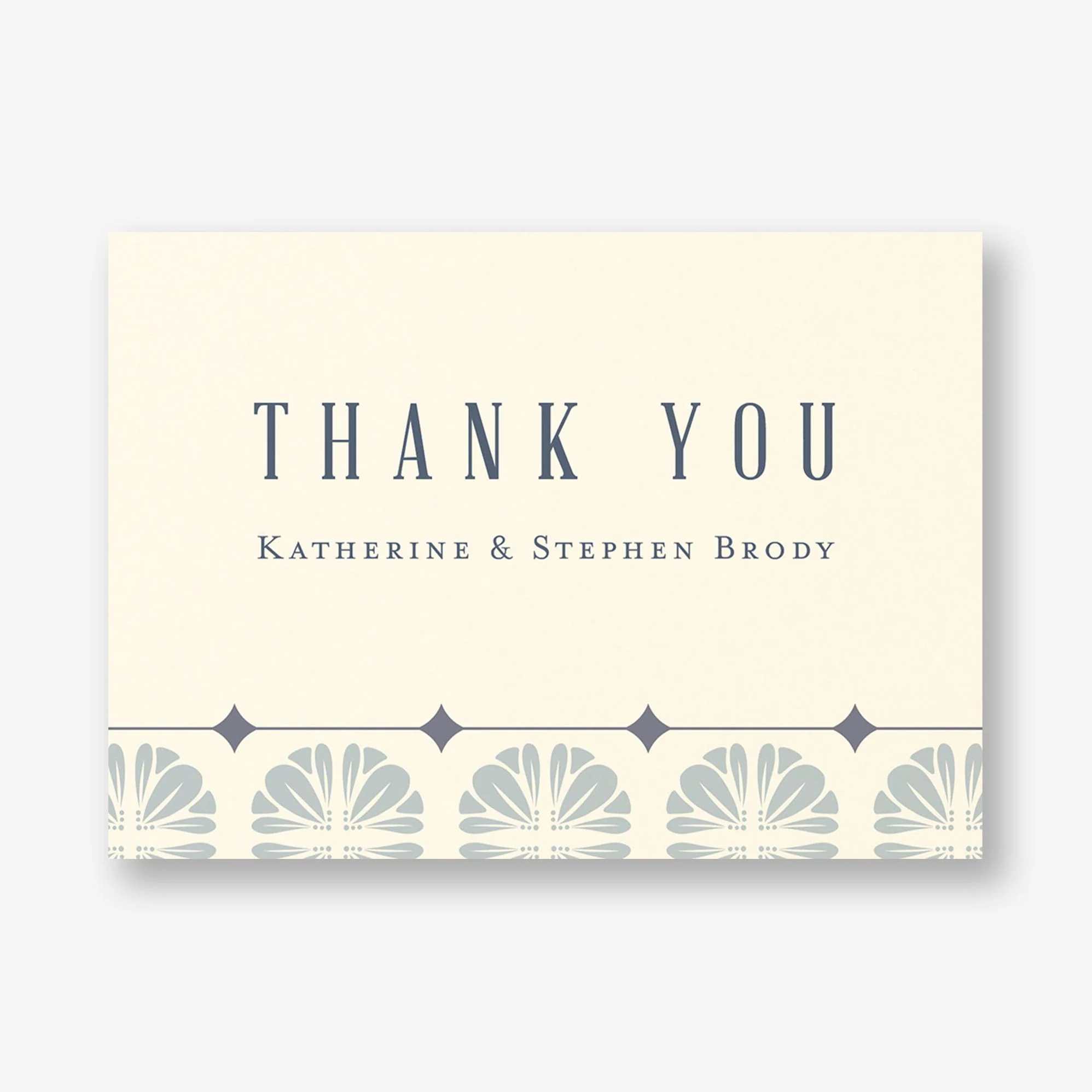 Scalloped Tile Thank You Card