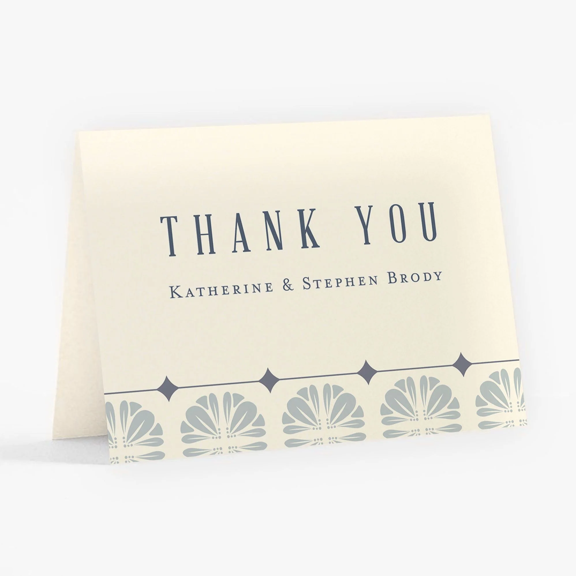 Scalloped Tile Thank You Card - Image 2