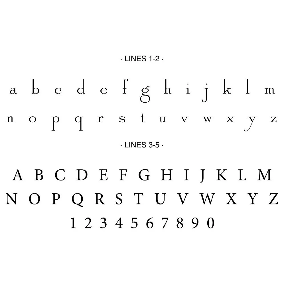Script Accent Custom Embosser Plate with Embossing Tool - Image 2