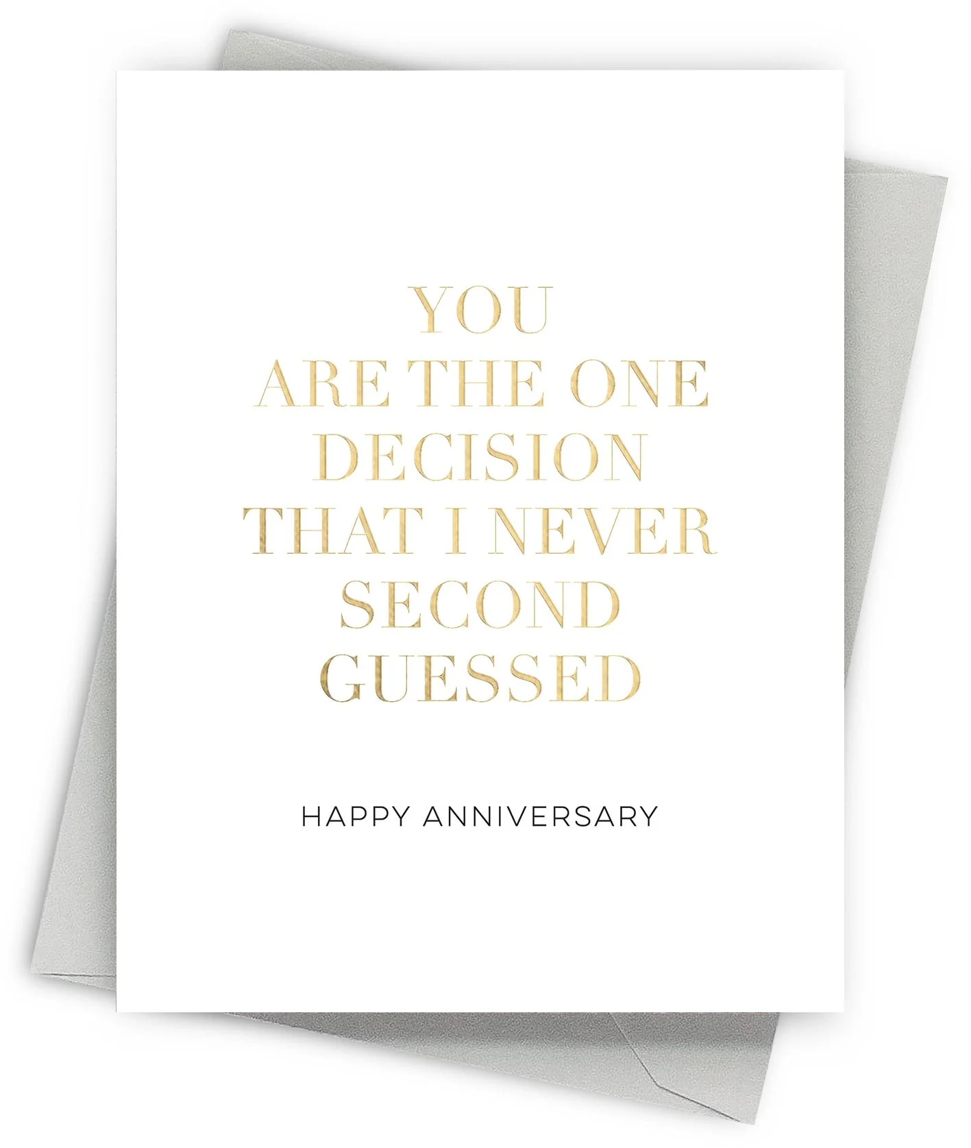 Second Guess Anniversary Card