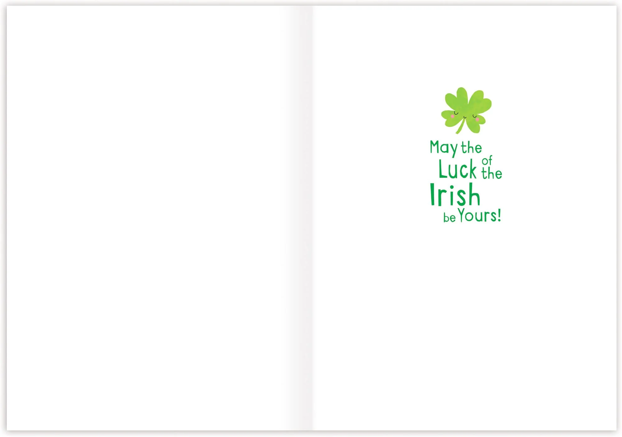 Shamrocks & Horseshoes St. Patrick's Day Card - Image 2