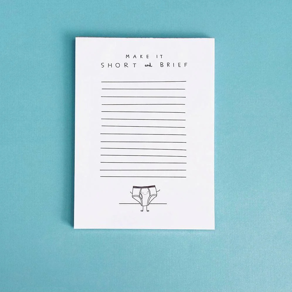 Short & Brief Notepad