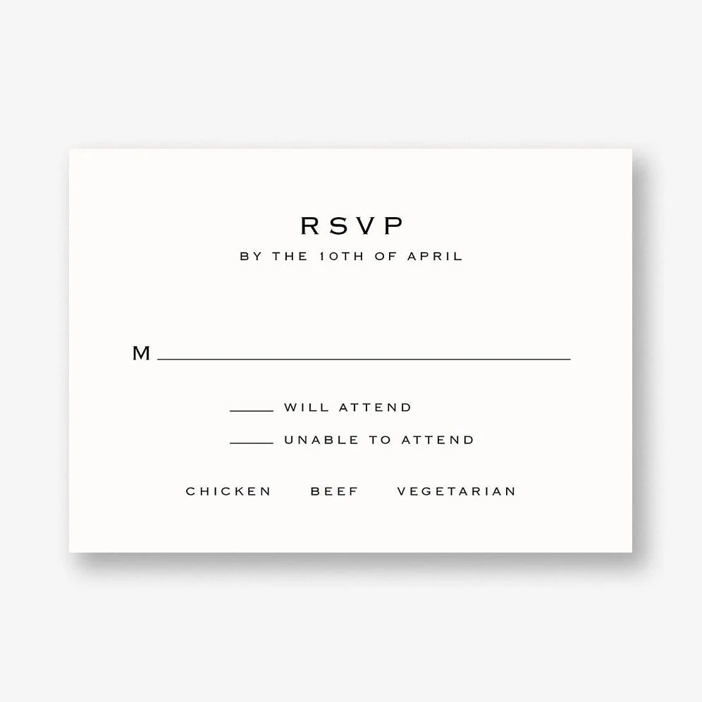 Signature Response Card