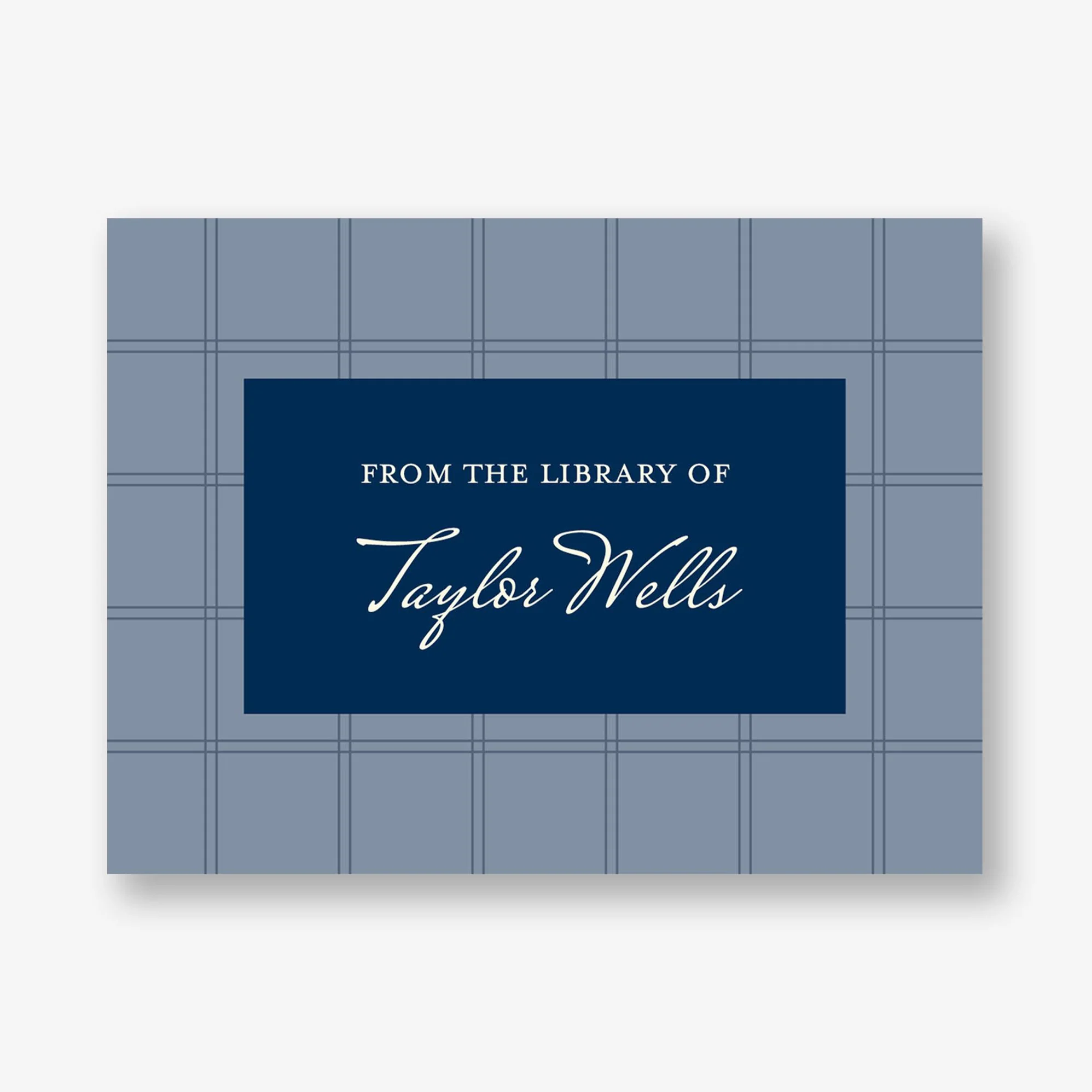 Simple Plaid Adhesive Bookplates - Image 5