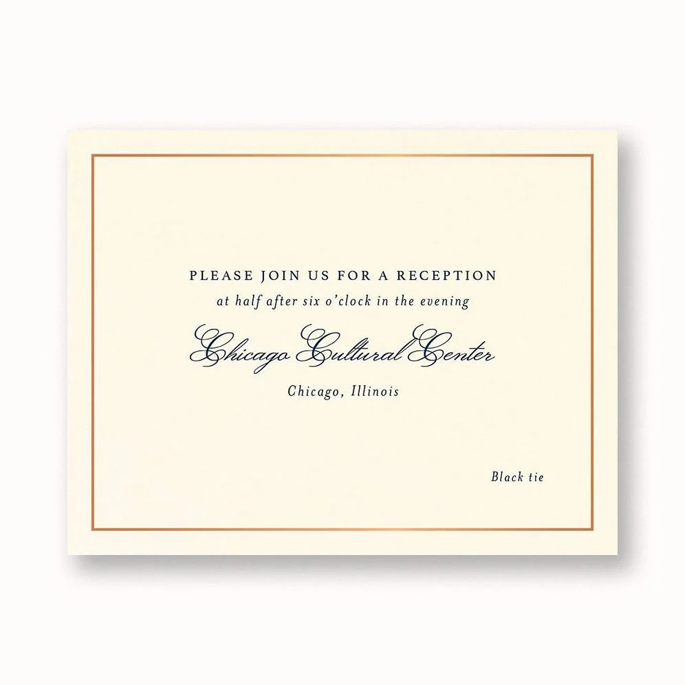 Simply Traditional Information Card