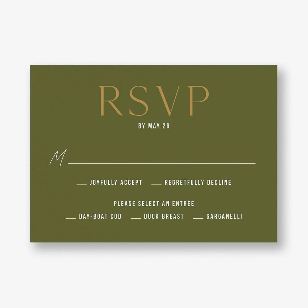 Simply Us Green Response Card