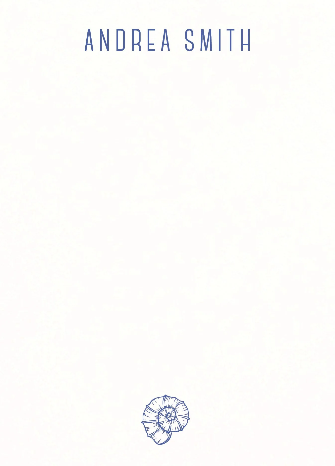 Single Seashell Stationery - Image 2