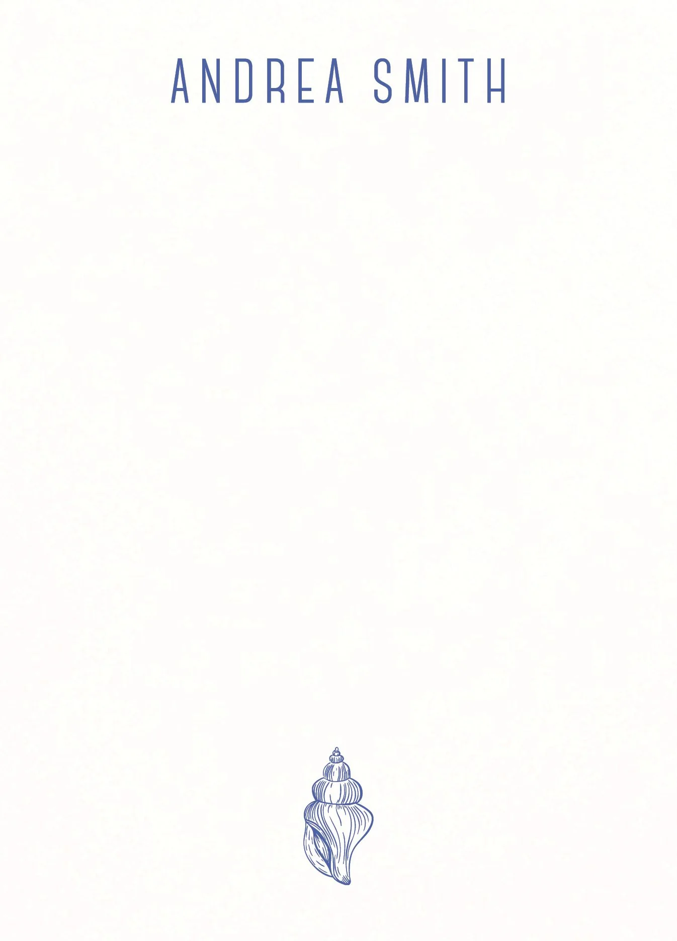 Single Seashell Stationery - Image 3