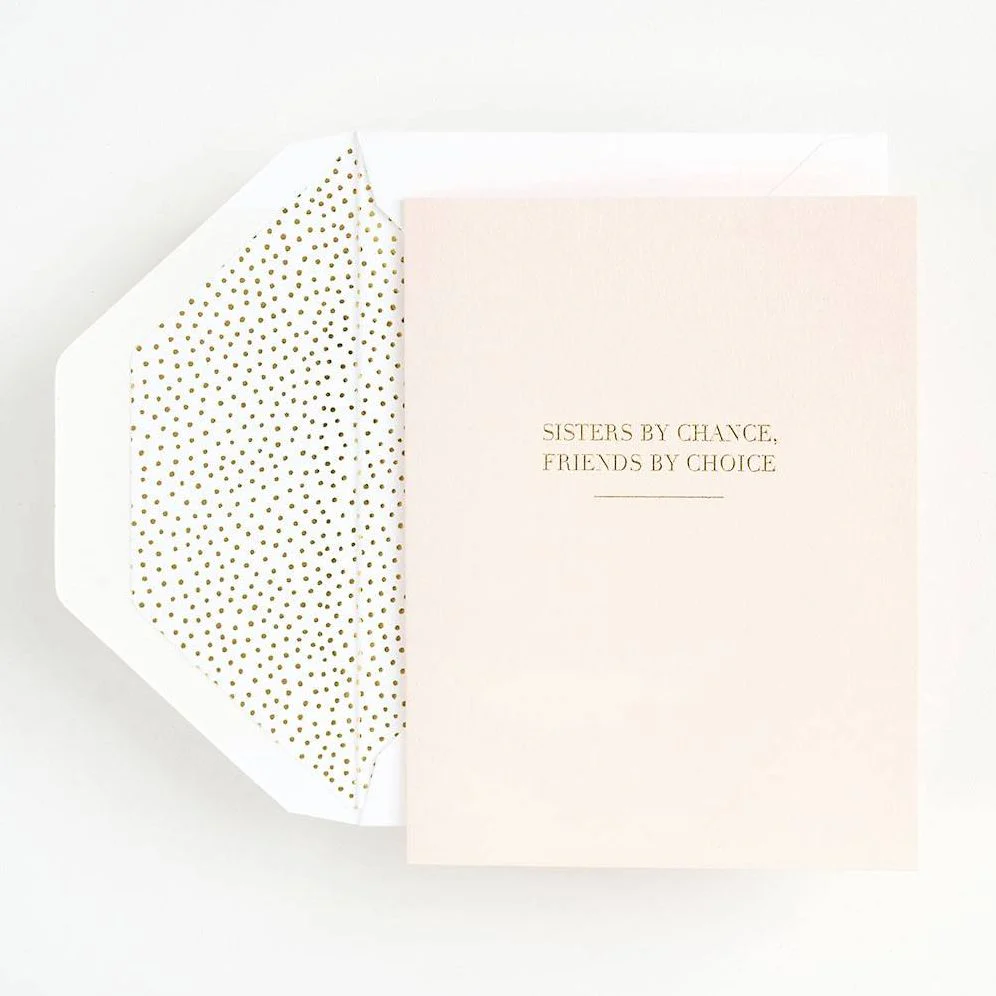 Sisters by Chance Birthday Card