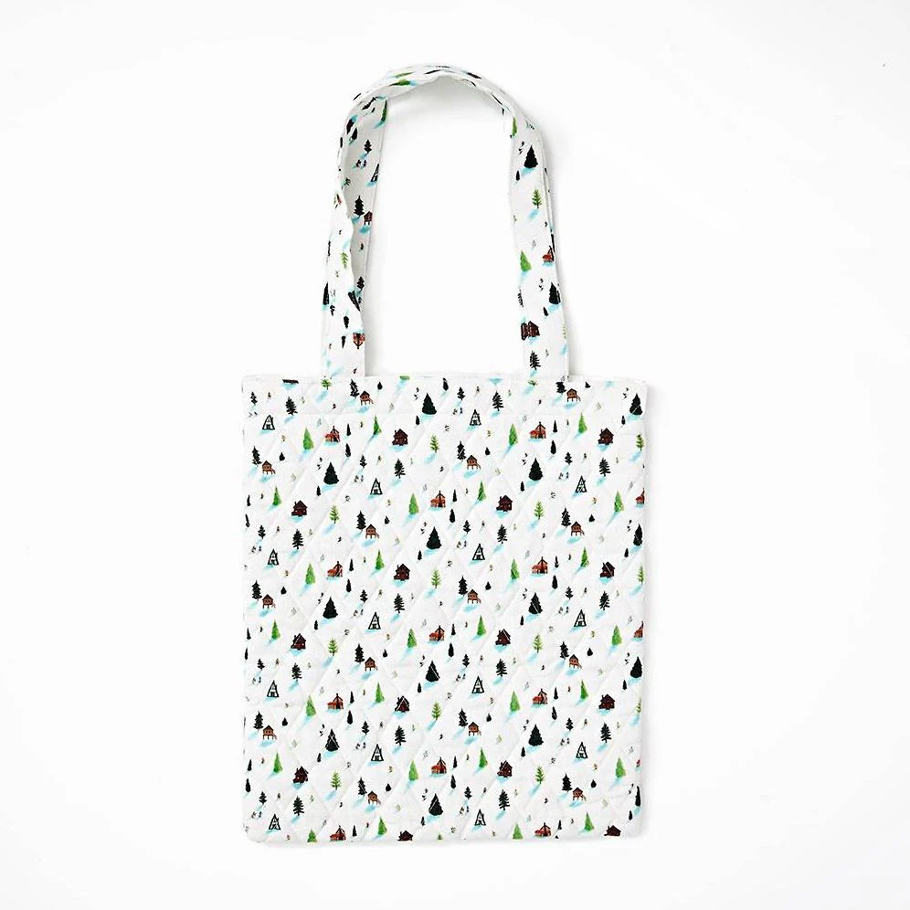Skiers Quilted Tote