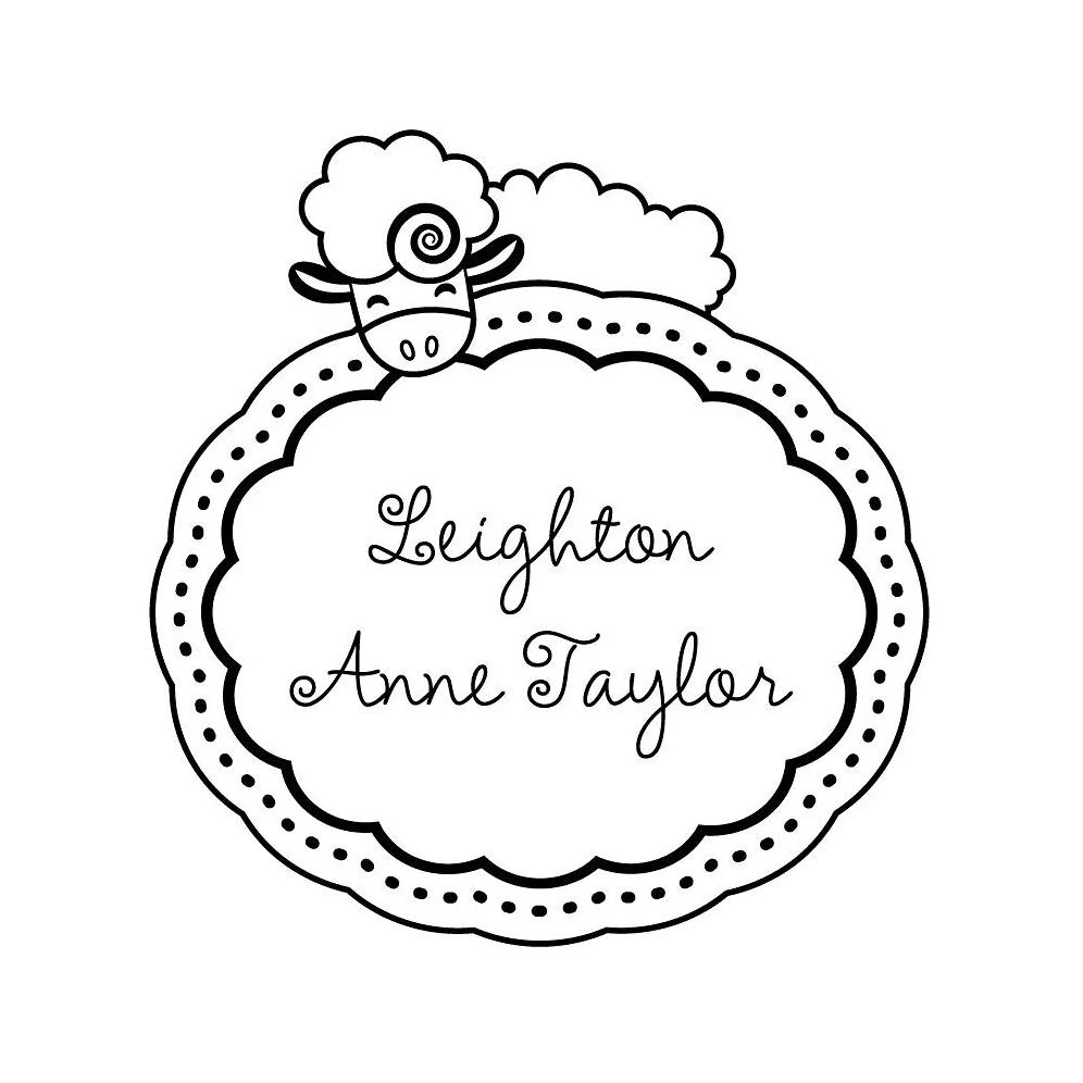 Sleeping Sheep Custom Stamp and Stamp Tool