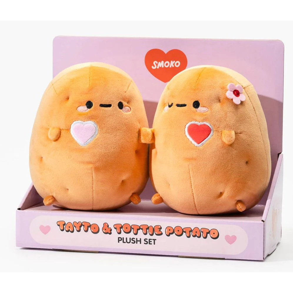Smoko Tayto 7" Hot Potatoes Mochi Plush Duo - Image 9