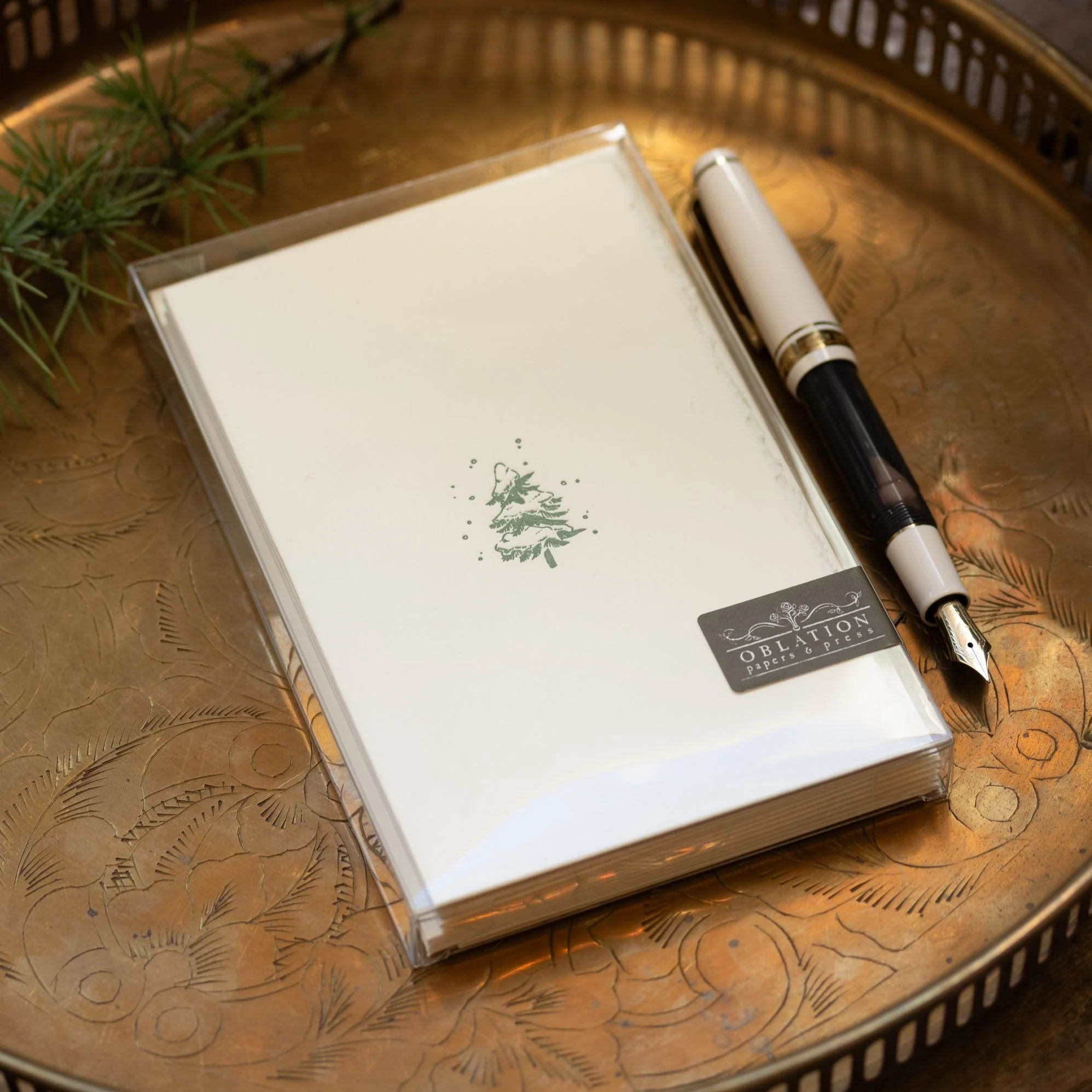 Snowy Pine Holiday Stationery Box Set - Image 3