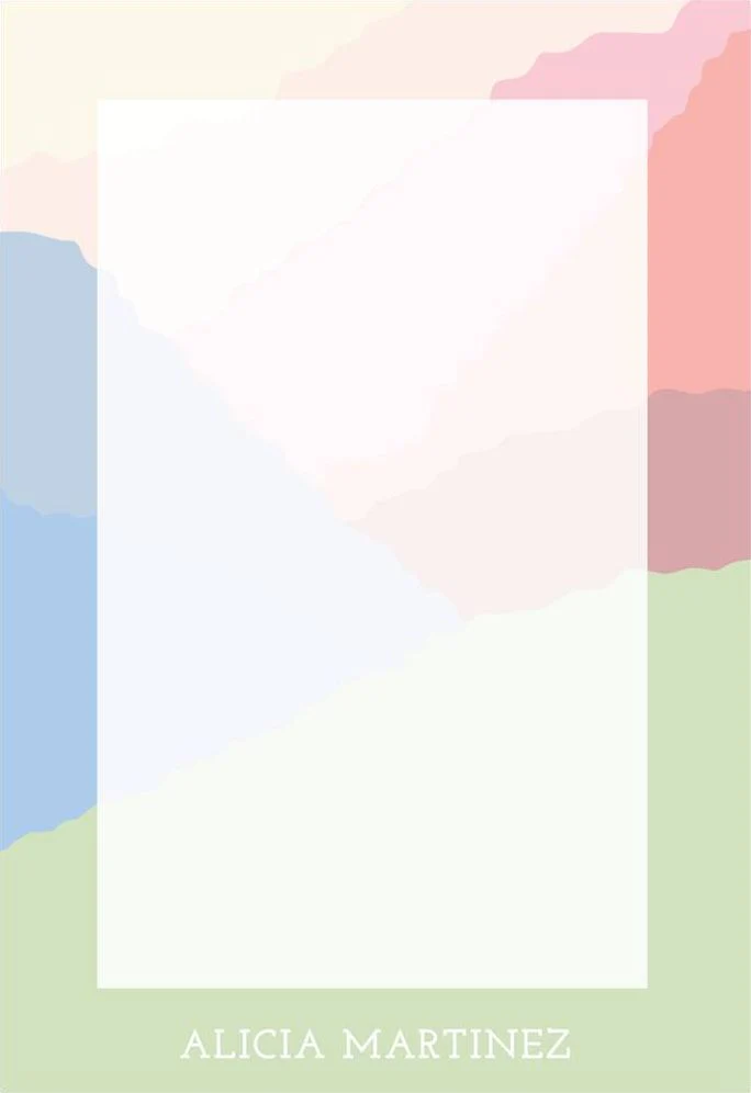 Soft Hills Personalized Notepad Set