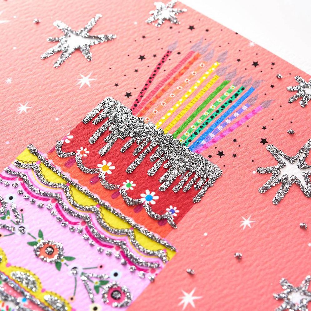 Specialty Glitter Yay Birthday Card - Image 2