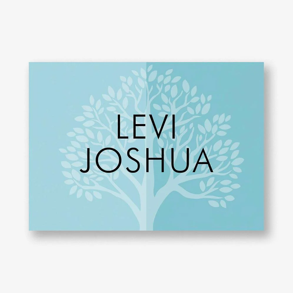 Split Tree Bar Mitzvah Stationery