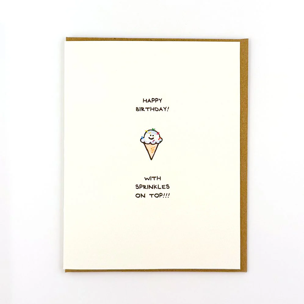 Sprinkles On Top Birthday Card
