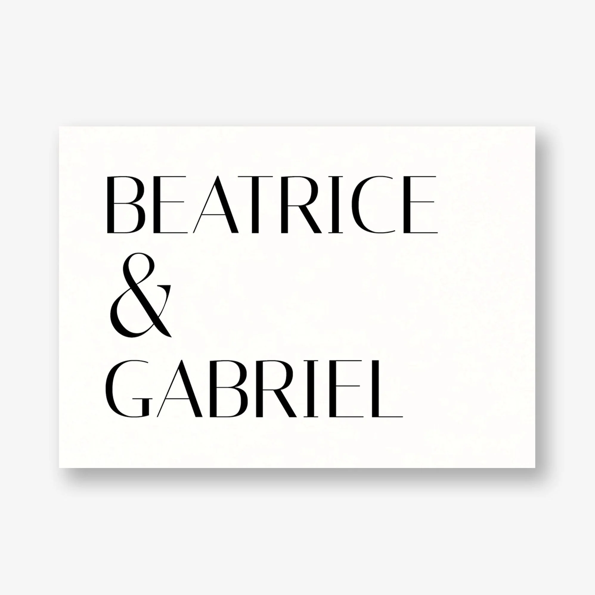 Stacked Deco Type Stationery Card