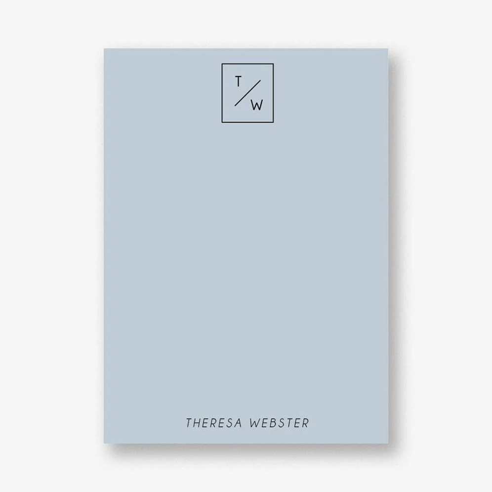 Stacked Monogram Stationery
