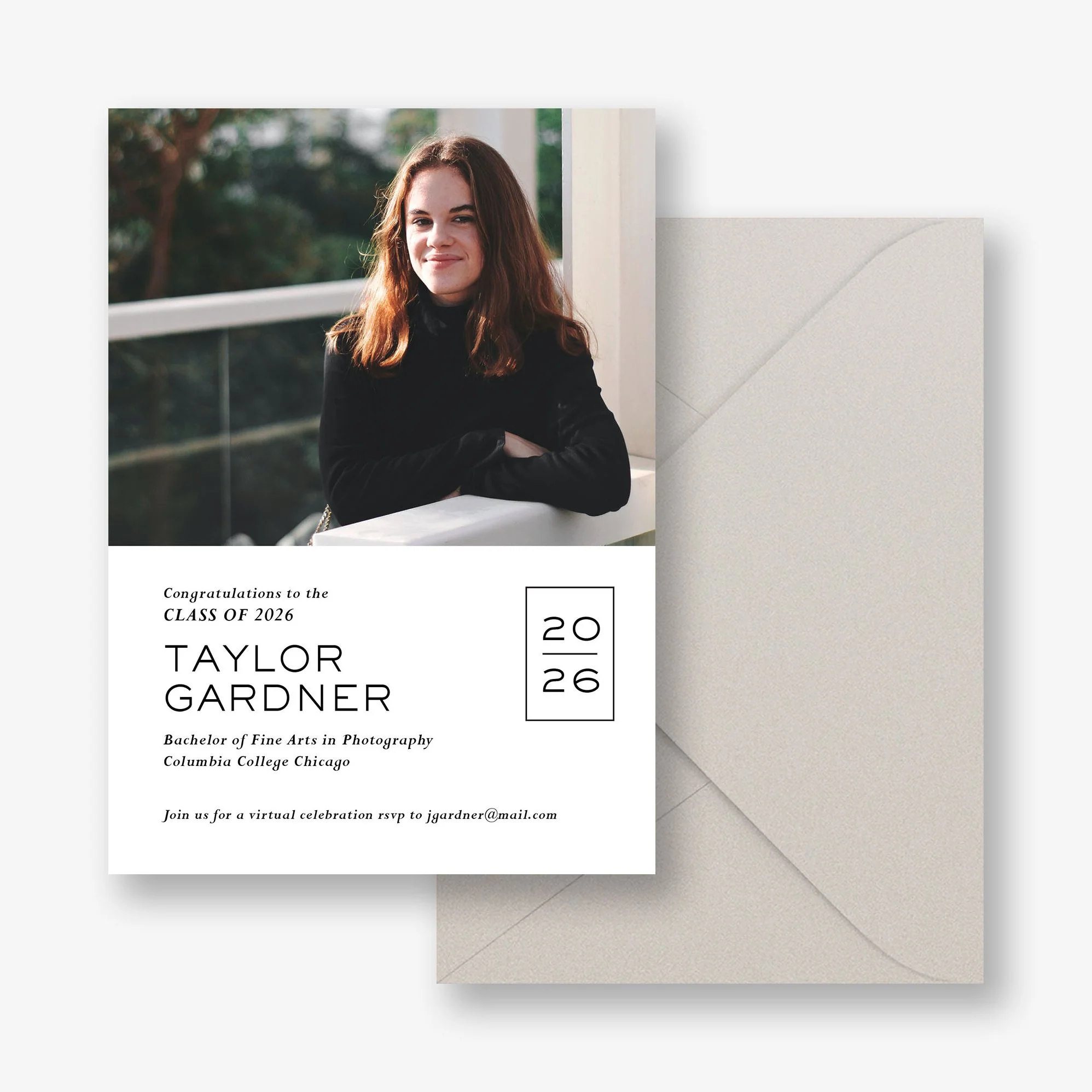 Stacked Year Graduation Announcement - Image 2