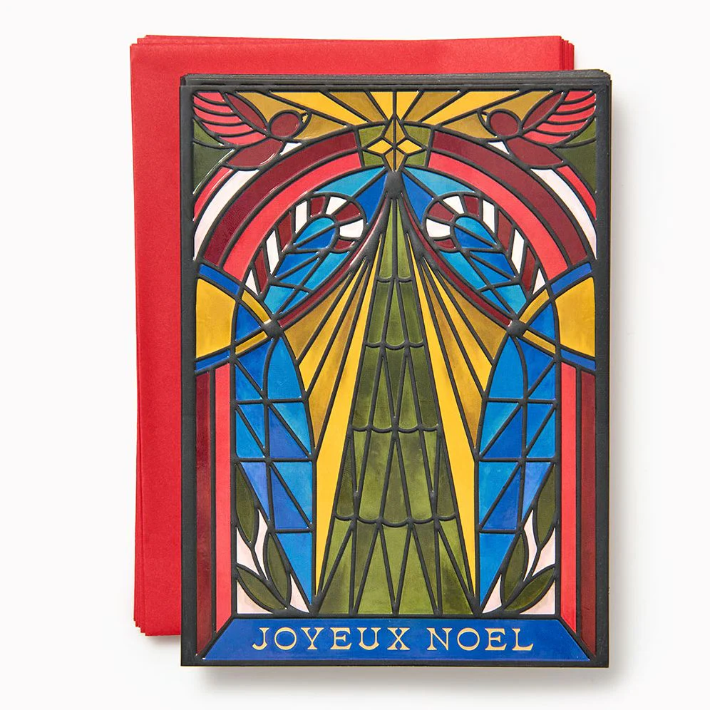 Stained Glass Tree Holiday Card Set - Image 2