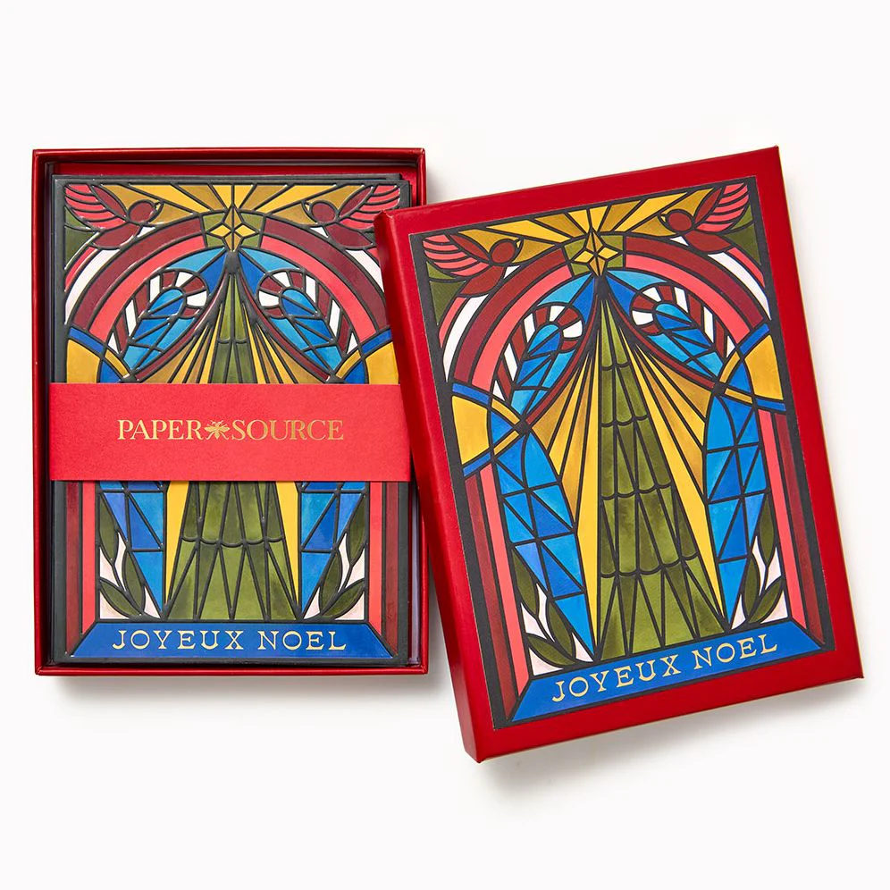 Stained Glass Tree Holiday Card Set - Image 3