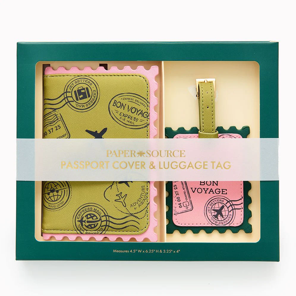 Stamp Luggage Tag and Passport Set - Image 2