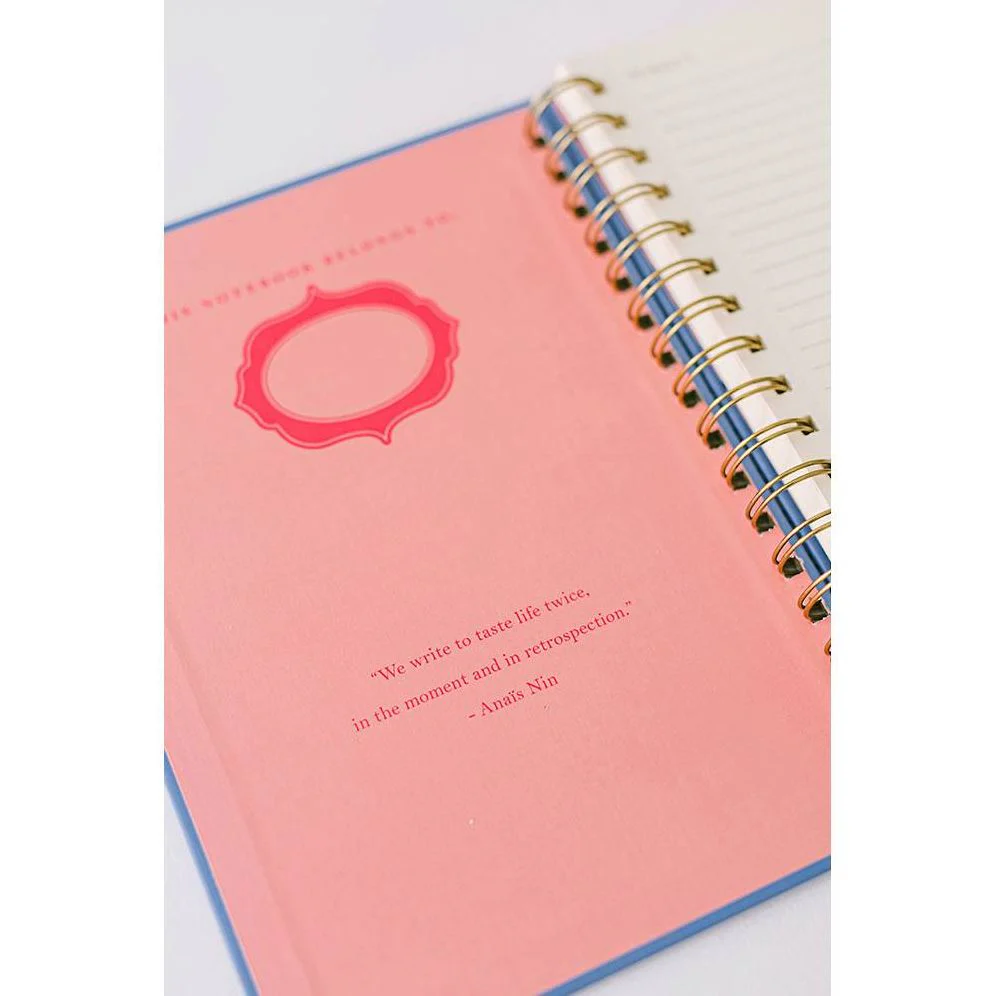 Stamp Pattern Writer's Spiral Notebook - Image 10