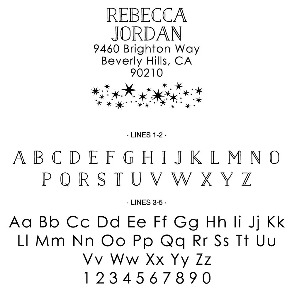 Starry Night Custom Stamp and Stamp Tool - Image 2