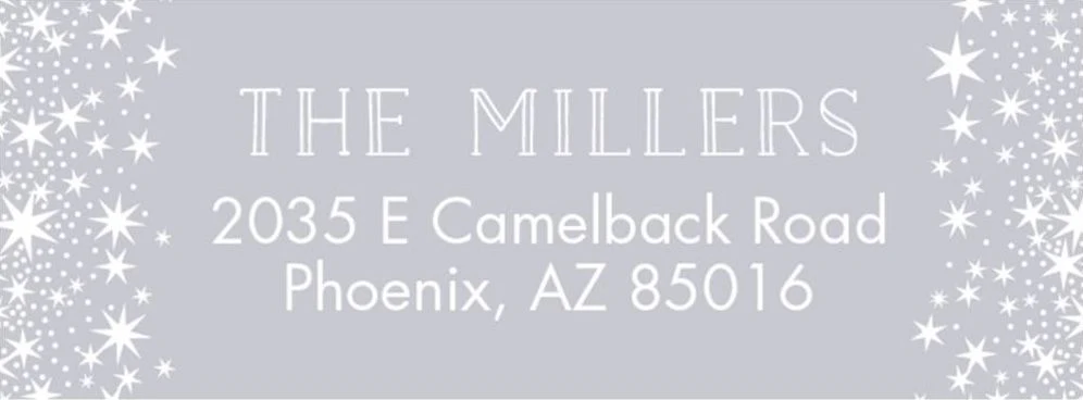 Stars Return Address Label