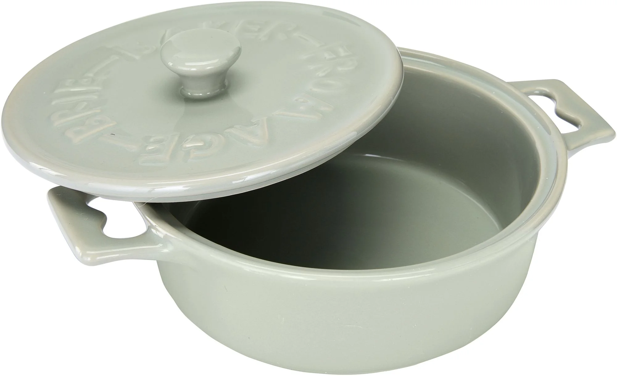 Stoneware Baker with Spreader, Grey - Image 2