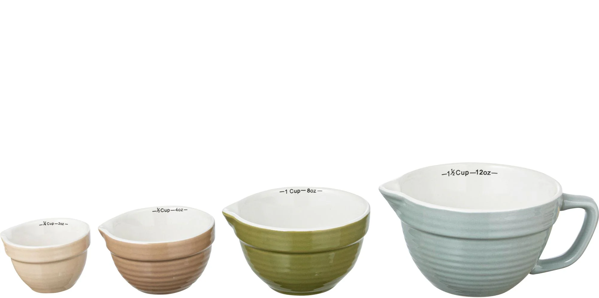 Stoneware Batter Bowl Measuring Cups - Image 4