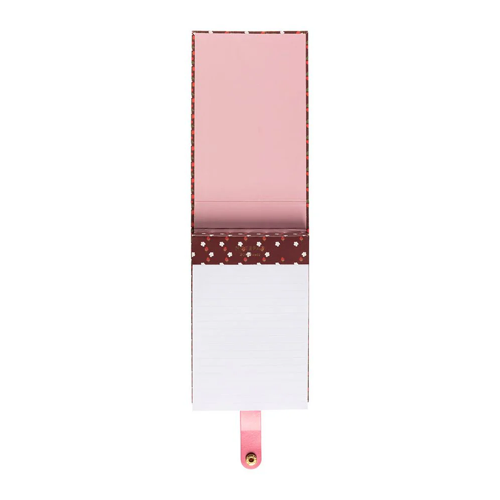 Strawberry Fields Book Cloth Notepad w Snap Closure - Exclusive - Image 5