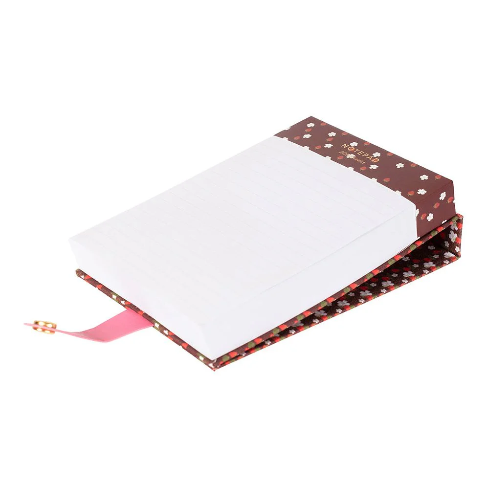 Strawberry Fields Book Cloth Notepad w Snap Closure - Exclusive - Image 6