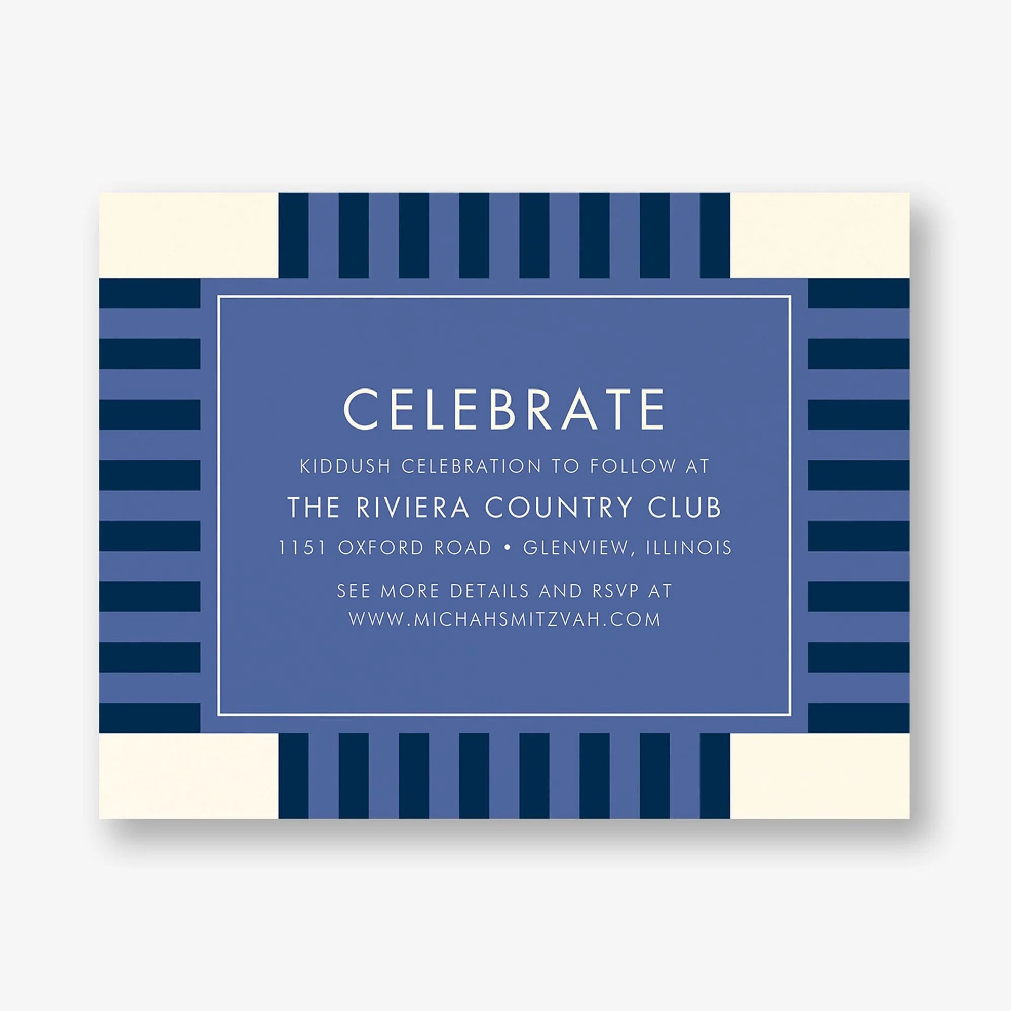 Striped Geo Bar Mitzvah Information - Image 3