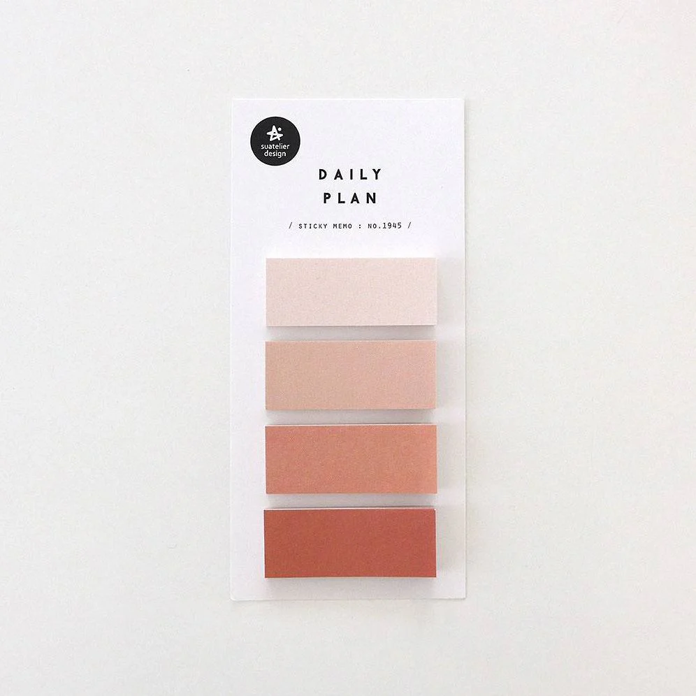 Suatelier Design Gradation Pink Sticky Notes