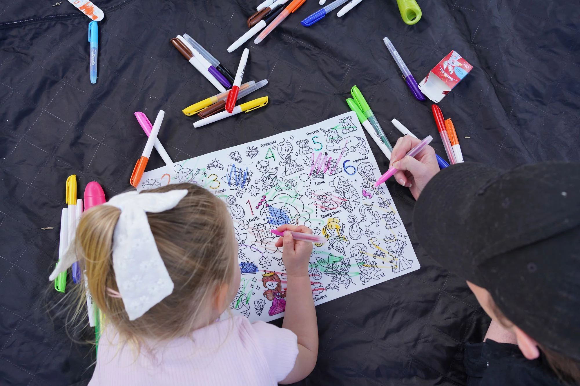 Sugar & Spice Reusable Silicone Colouring Placemat by HeyDoodle - Image 3