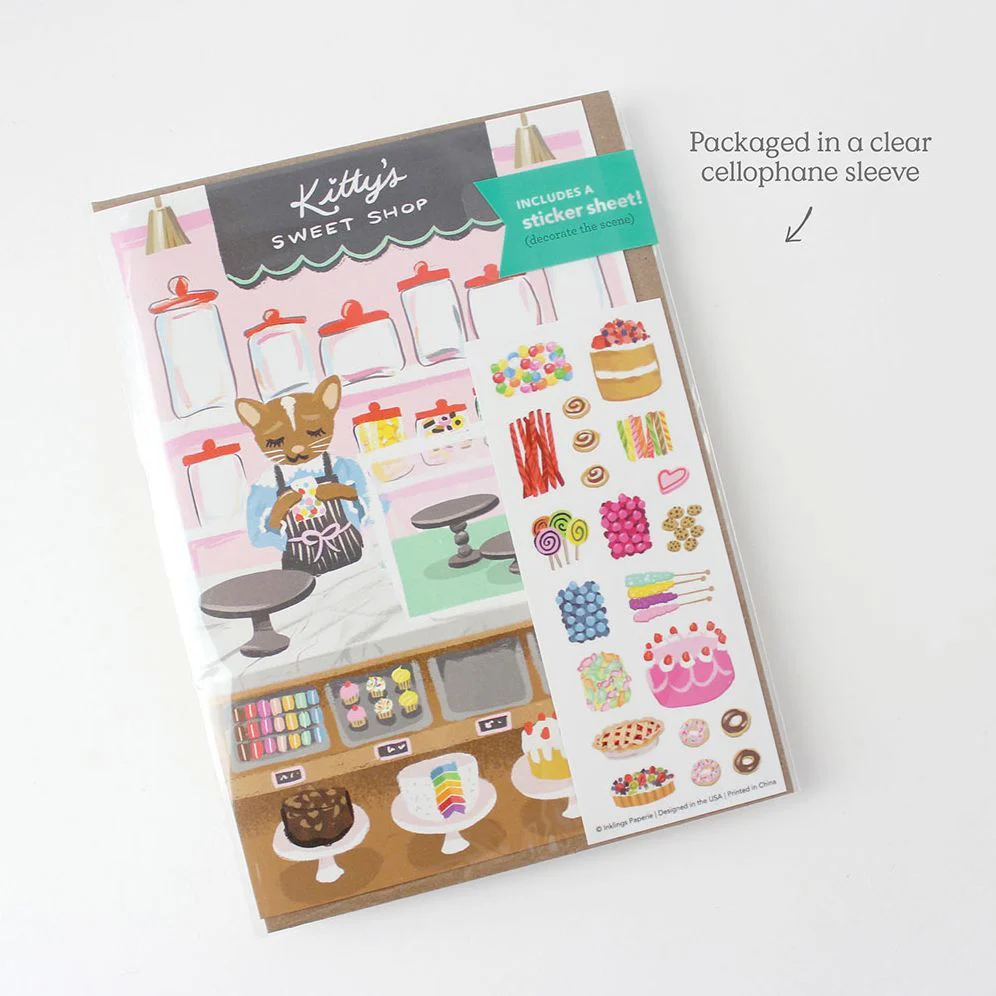 Sweet Shop Sticker Birthday Card - Image 2