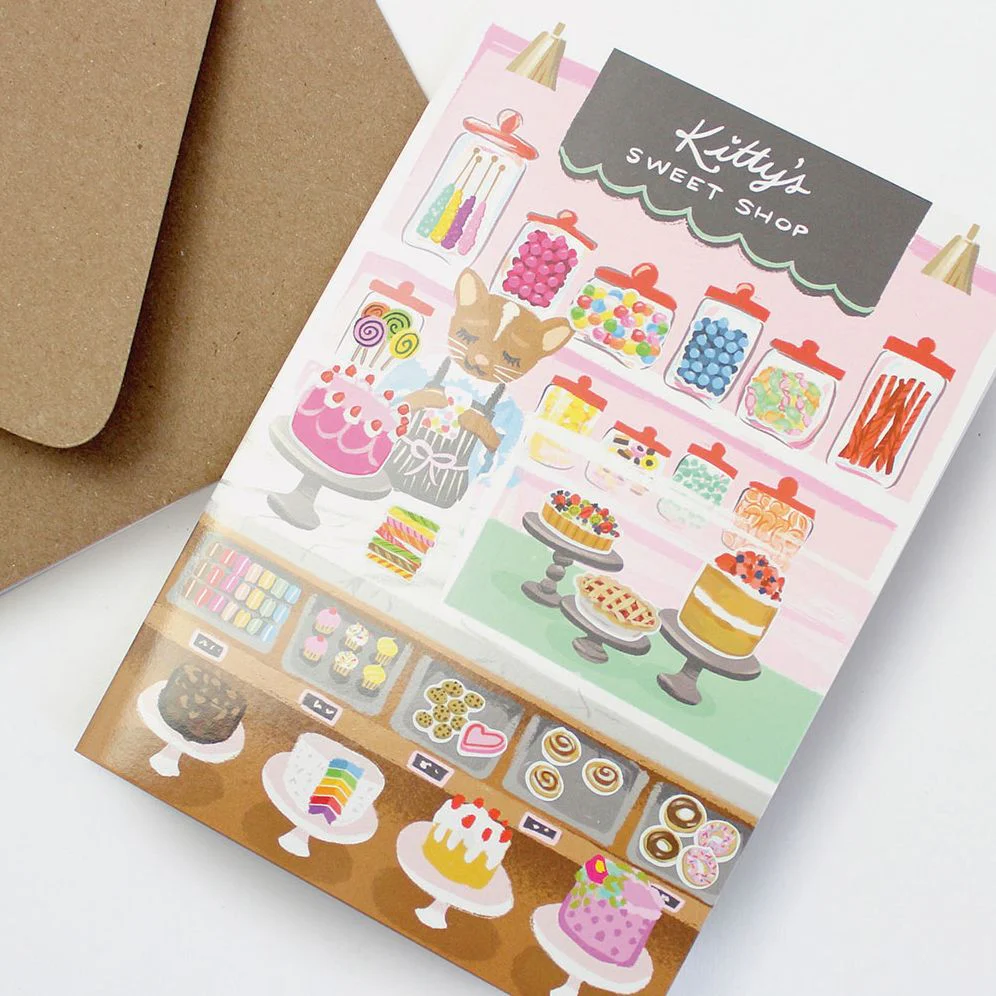 Sweet Shop Sticker Birthday Card - Image 3